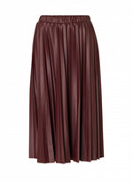 Load image into Gallery viewer, Aiko Pleated Skirt - Bordeaux
