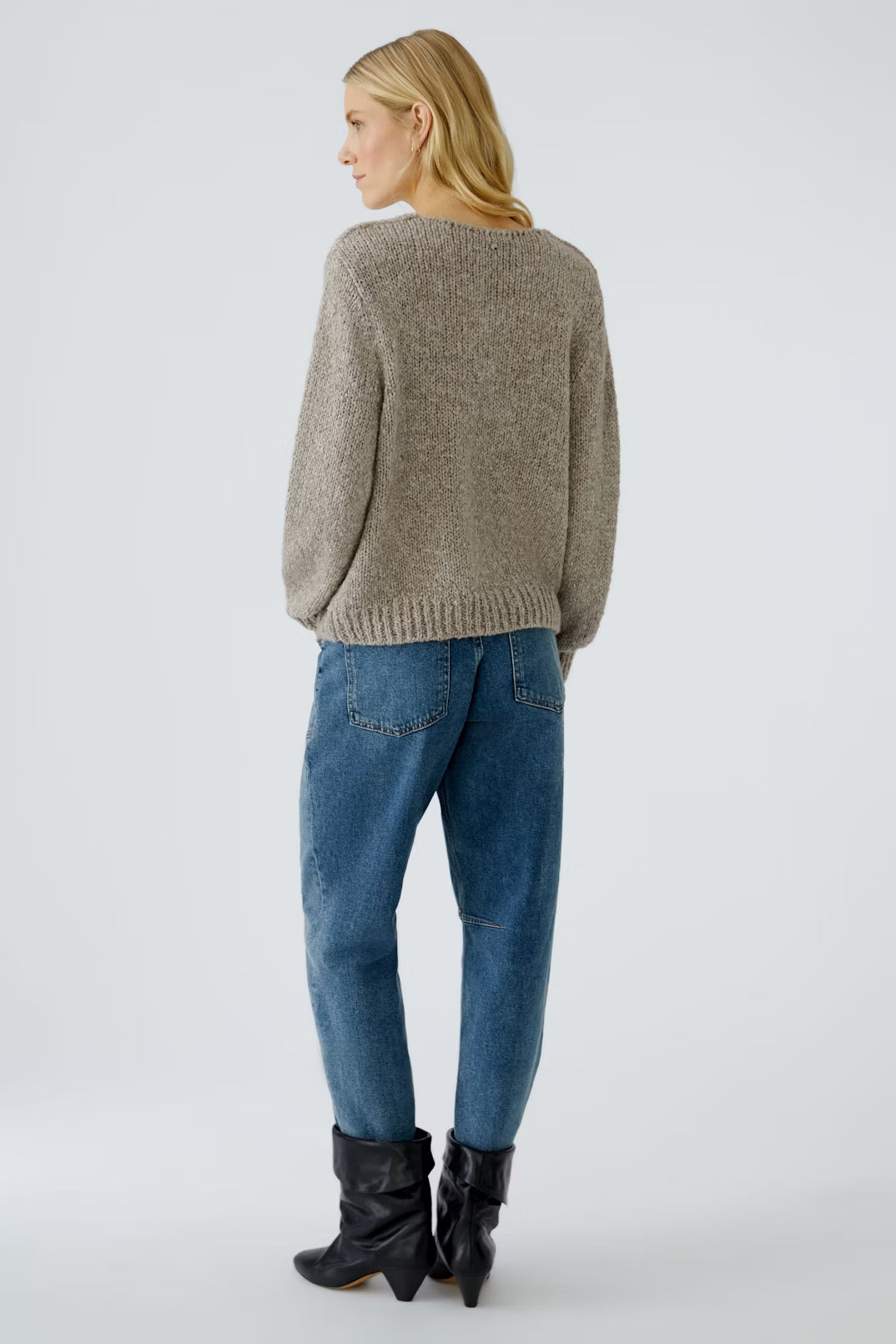 Smokey Taupe Knitted Sweater