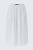 Optic White Poplin Skirt