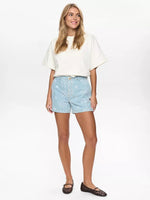 Load image into Gallery viewer, Delilah Eyelet Denim Shorts
