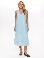 Load image into Gallery viewer, Delilah Eyelet Denim Dress
