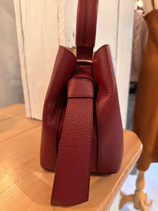 Charolette Bucket Bag- MERLOT