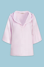 Load image into Gallery viewer, Afterglow Hooded Linen Top
