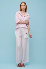 Load image into Gallery viewer, Afterglow Hooded Linen Top
