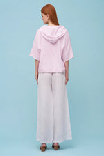 Load image into Gallery viewer, Afterglow Hooded Linen Top
