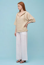 Load image into Gallery viewer, Afterglow Hooded Linen Top
