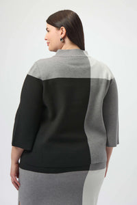 Jacquard Colour Block Sweater