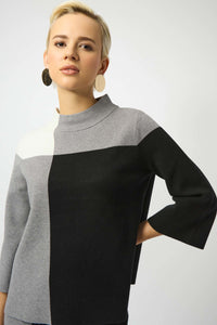 Jacquard Colour Block Sweater