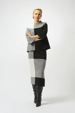 Load image into Gallery viewer, Jacquard Colour Block Skirt
