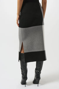 Jacquard Colour Block Skirt