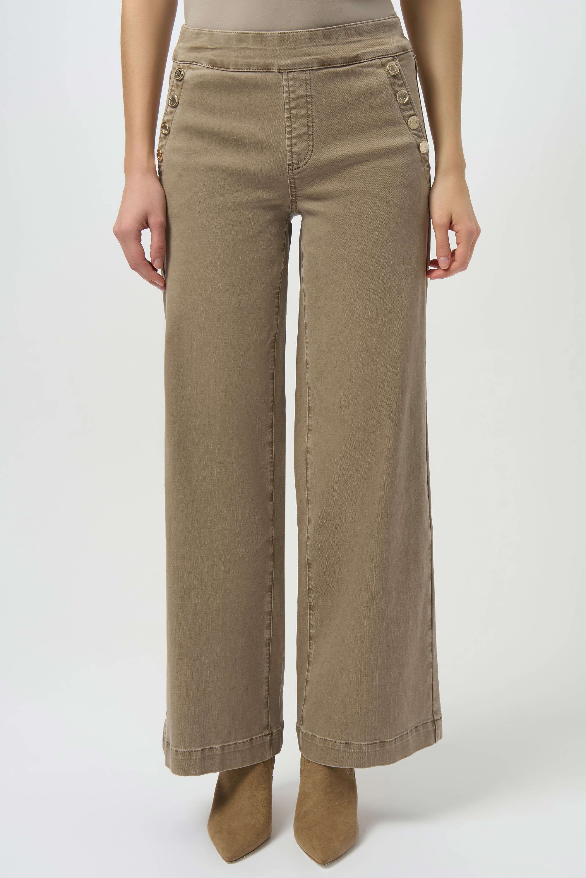 Fawn Button Detail Pant