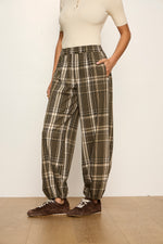 Load image into Gallery viewer, Linden Plaid Balloon Pant
