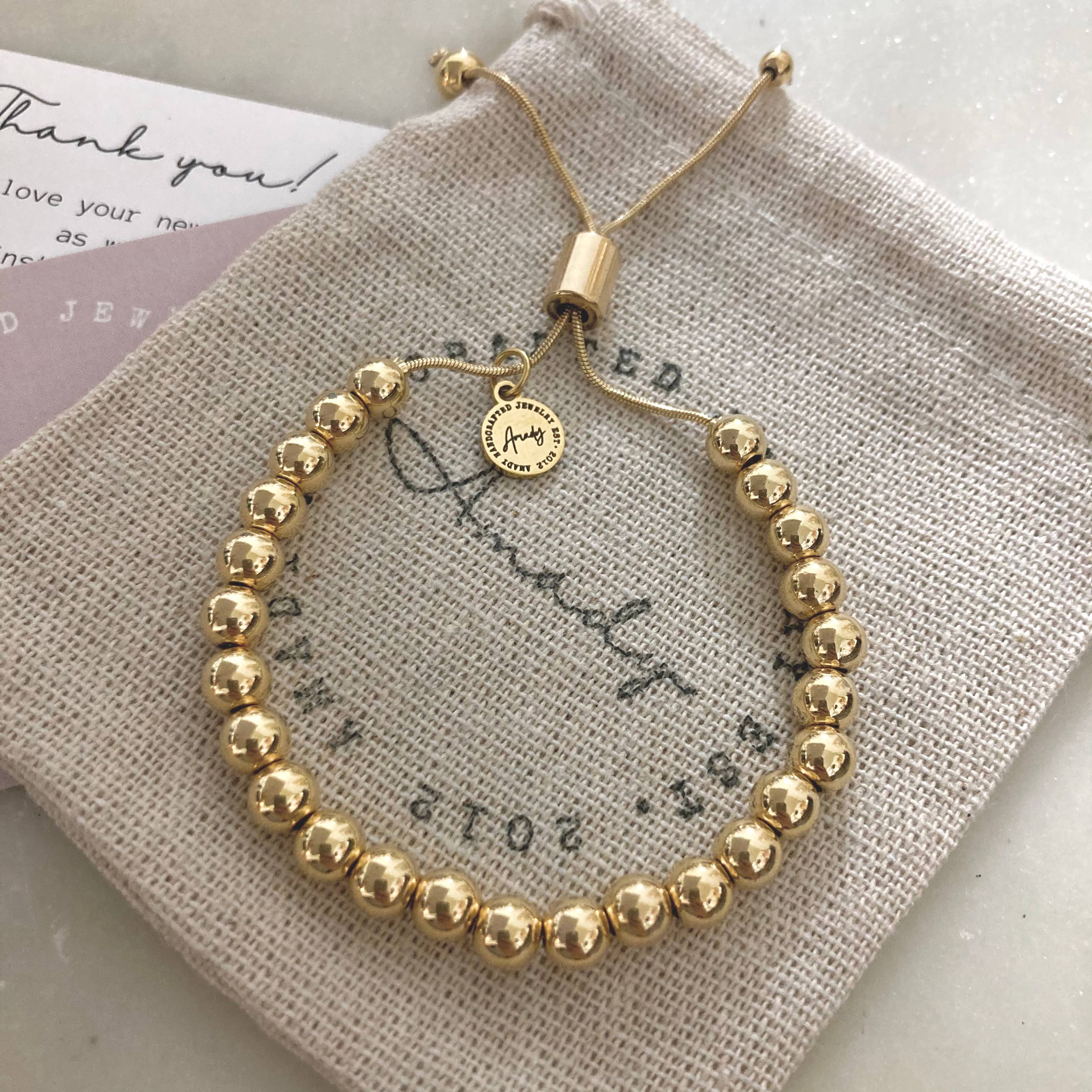 Gold Bead Bracelet