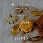 Load image into Gallery viewer, Hello Fall 15 oz Soy Candle
