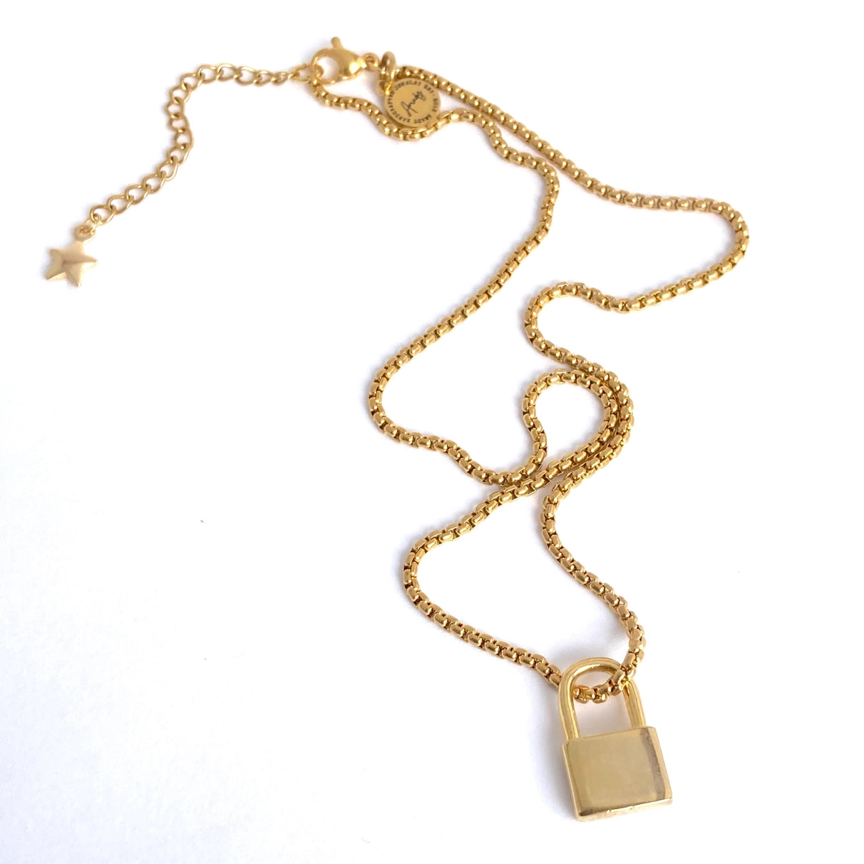 Padlock Pendant & Chain