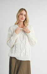 Load image into Gallery viewer, Montana Cable Sweater
