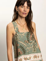 Load image into Gallery viewer, Mezza Sage Printed Tank
