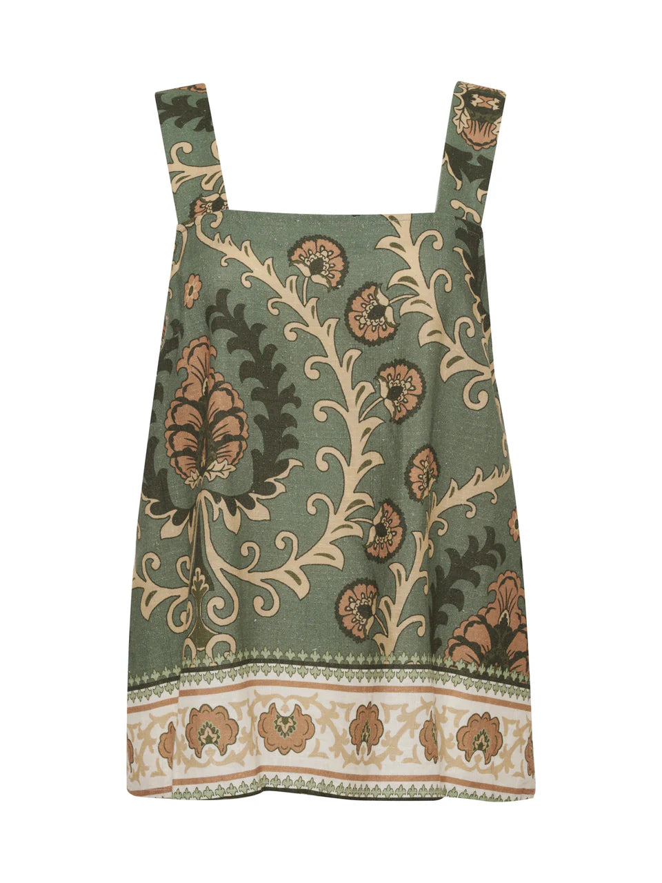 Mezza Sage Printed Tank