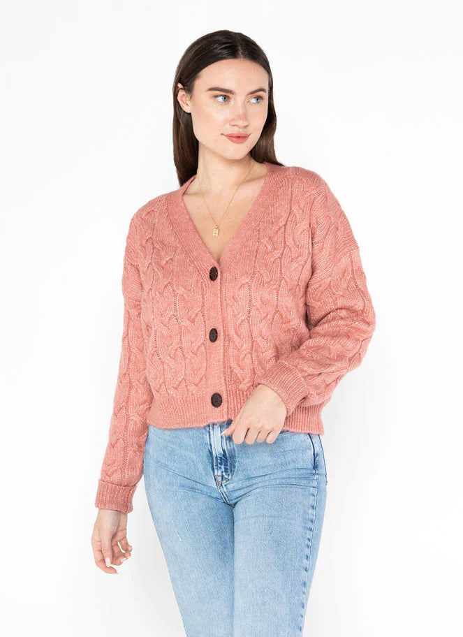 Desert Rose Cable Cardigan