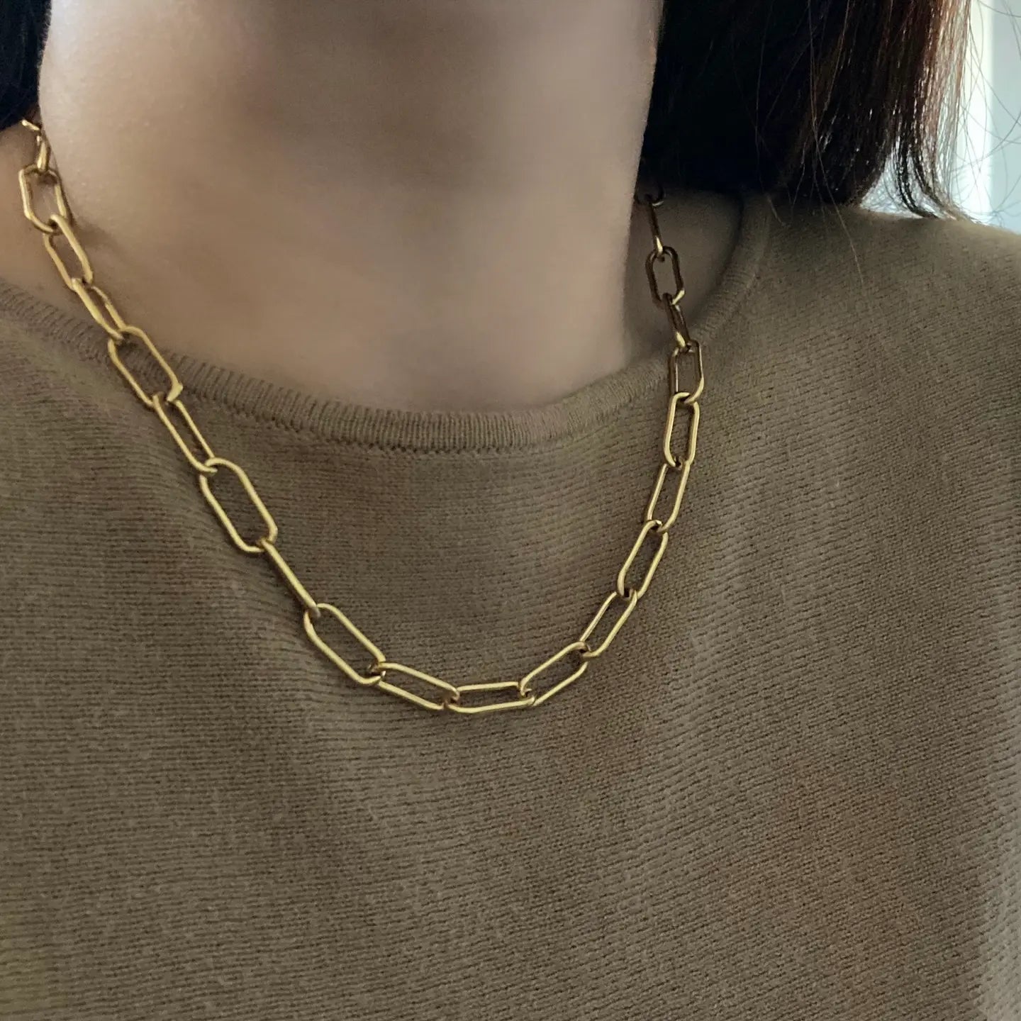 Paperclip Link Necklace