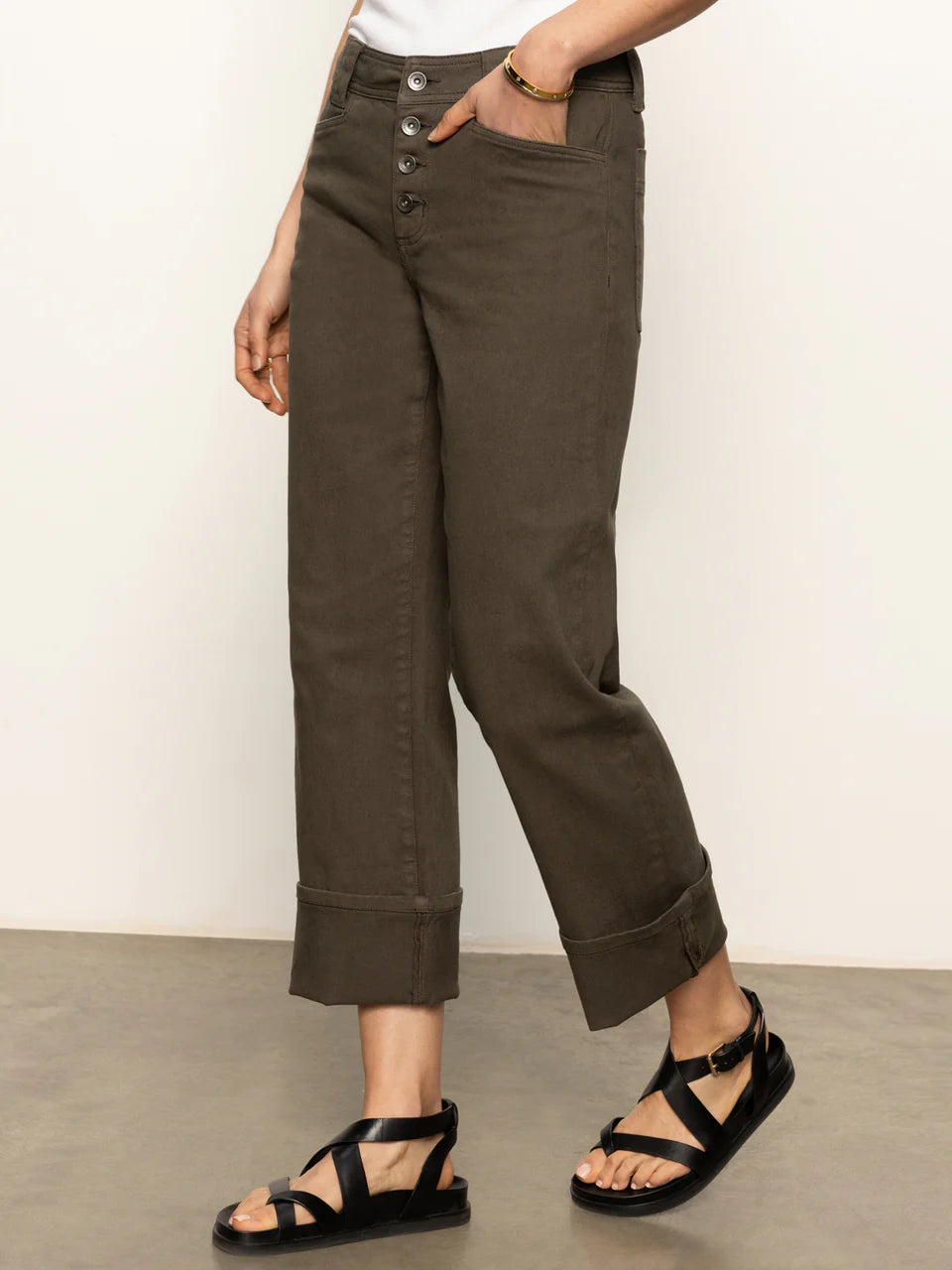 Luna Cuffed Denim - Kalamata