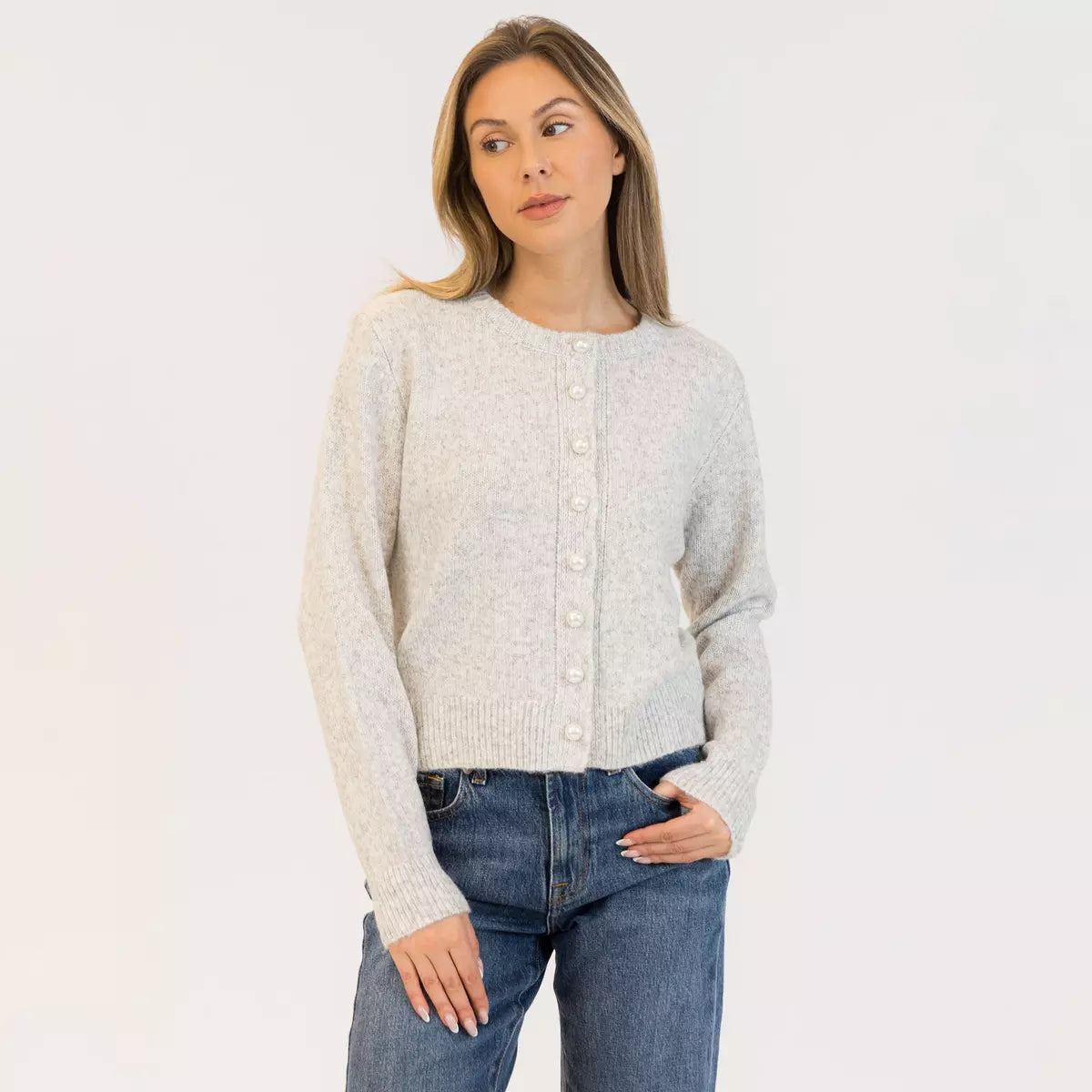 Aisha Pearl Cardigan