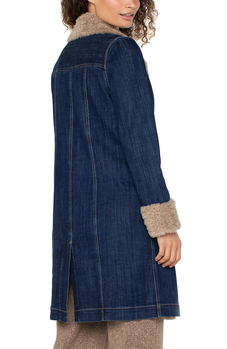 Sherpa Collar Denim Jacket