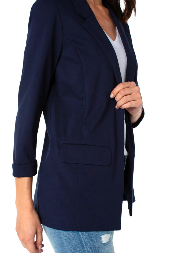 Boyfriend Blazer - Cadet Blue