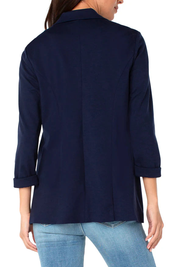 Boyfriend Blazer - Cadet Blue