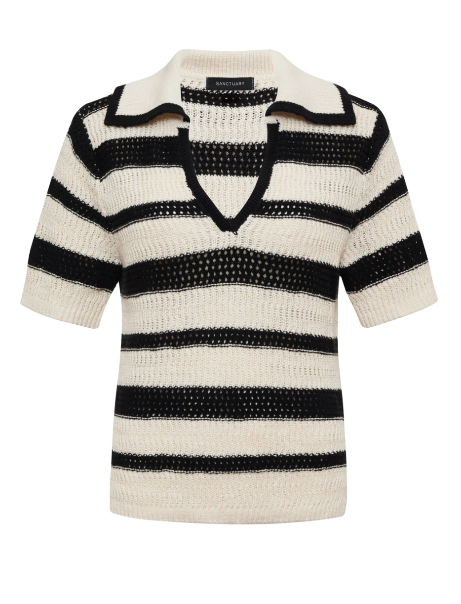 Knitted Collared Top