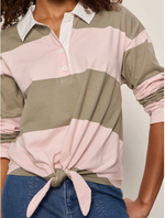 Load image into Gallery viewer, Rugby Tie-Front Tee
