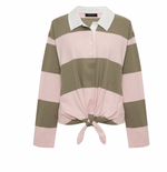 Load image into Gallery viewer, Rugby Tie-Front Tee
