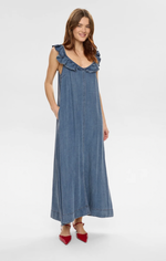 Load image into Gallery viewer, Lydia Washed Denim Dress
