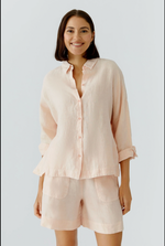 Load image into Gallery viewer, Peach Tree Linen Blouse
