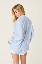Load image into Gallery viewer, Cornflower Striped PJ Set
