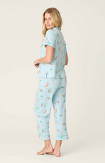 Load image into Gallery viewer, Putter Pup Cropped PJ Set
