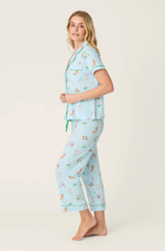 Load image into Gallery viewer, Putter Pup Cropped PJ Set
