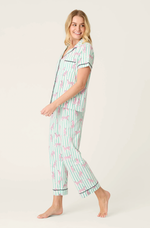 Load image into Gallery viewer, Cool Cat Cropped PJ Set
