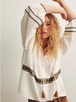 Load image into Gallery viewer, Retreat Embroidered Blouse
