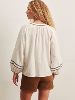 Load image into Gallery viewer, Retreat Embroidered Blouse
