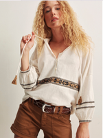 Load image into Gallery viewer, Retreat Embroidered Blouse
