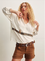 Load image into Gallery viewer, Retreat Embroidered Blouse
