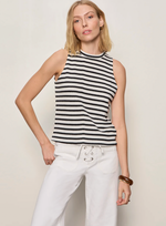 Load image into Gallery viewer, Campari Knit Tank- Black Stripe

