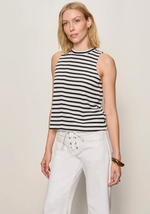Load image into Gallery viewer, Campari Knit Tank- Black Stripe
