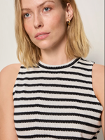 Load image into Gallery viewer, Campari Knit Tank- Black Stripe
