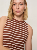 Load image into Gallery viewer, Campari Knit Tank- Clay Stripe
