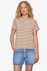 Load image into Gallery viewer, Perfect Textured Tee- Valle Stripe
