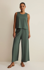 Load image into Gallery viewer, Sloane Linen Tank - Everglade
