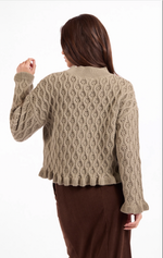 Load image into Gallery viewer, Elderflower Cable Sweater
