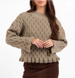 Load image into Gallery viewer, Elderflower Cable Sweater
